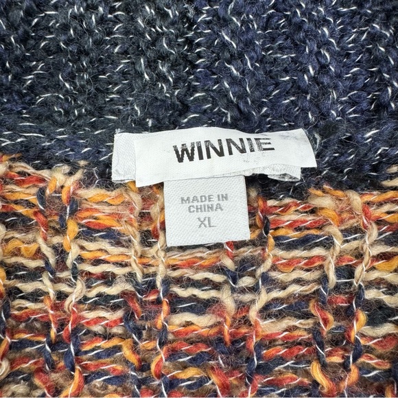 J. Jill Boho Print Wool Blend Cardigan Size Xlarge - Picture 4 of 6